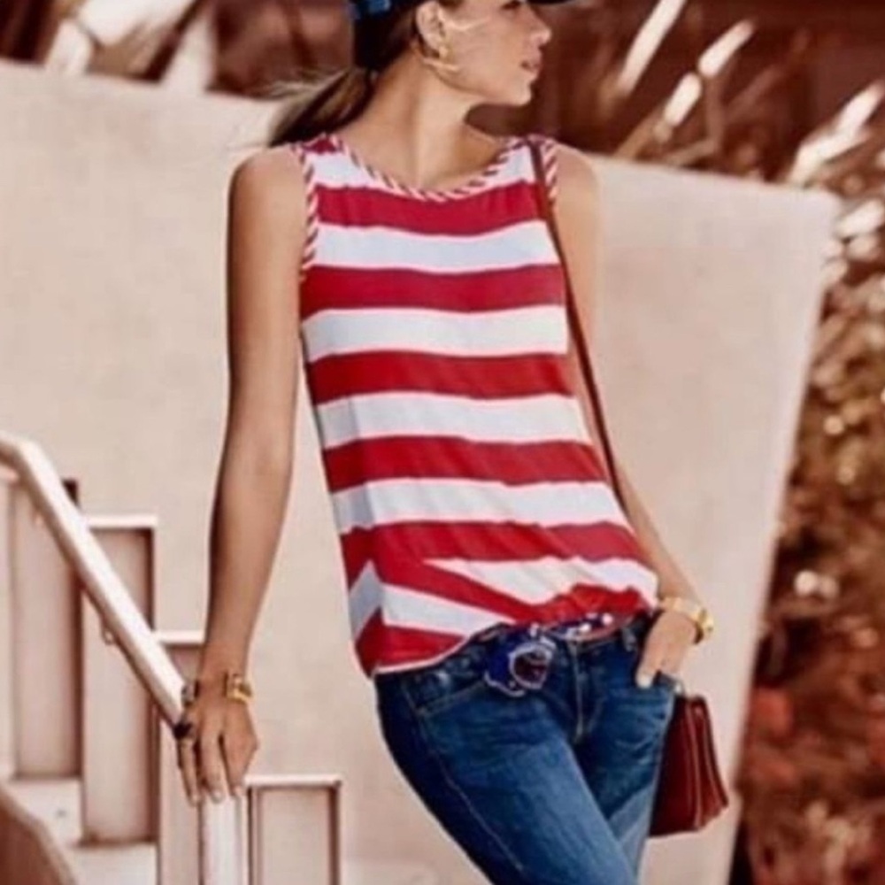 Cabi striped carousel tank new in bag style #5198